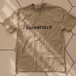 Essentials Beige Men's Short Sleeve Tee